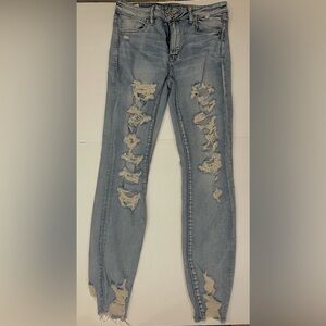 American eagle light wash next level stretch women's size US 12 hi-rise jeggings